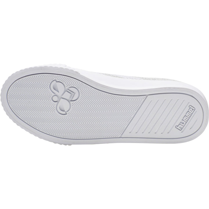 Hummel BASE COURT GLITTER JR  - silver