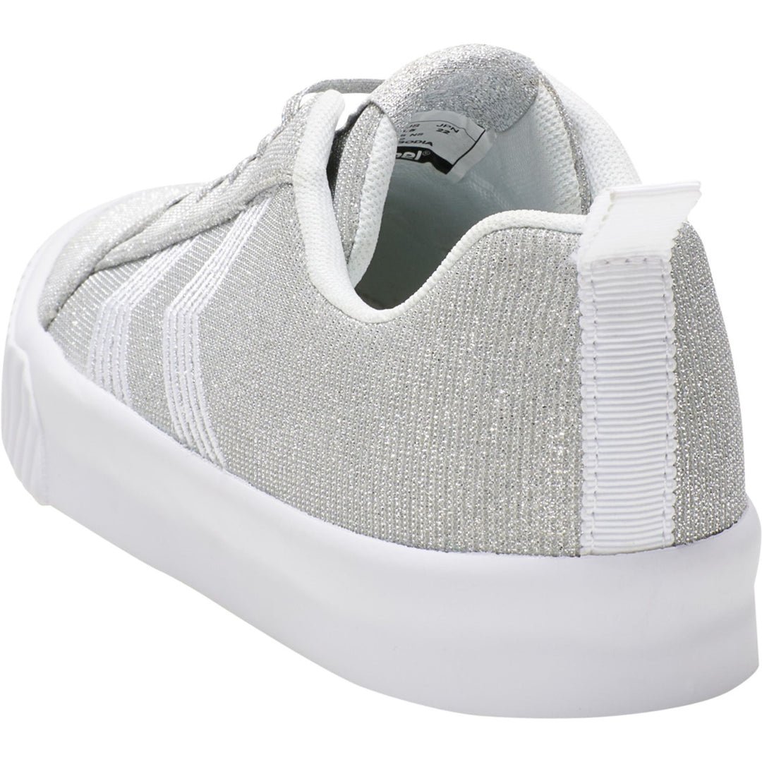 Hummel BASE COURT GLITTER JR  - silver