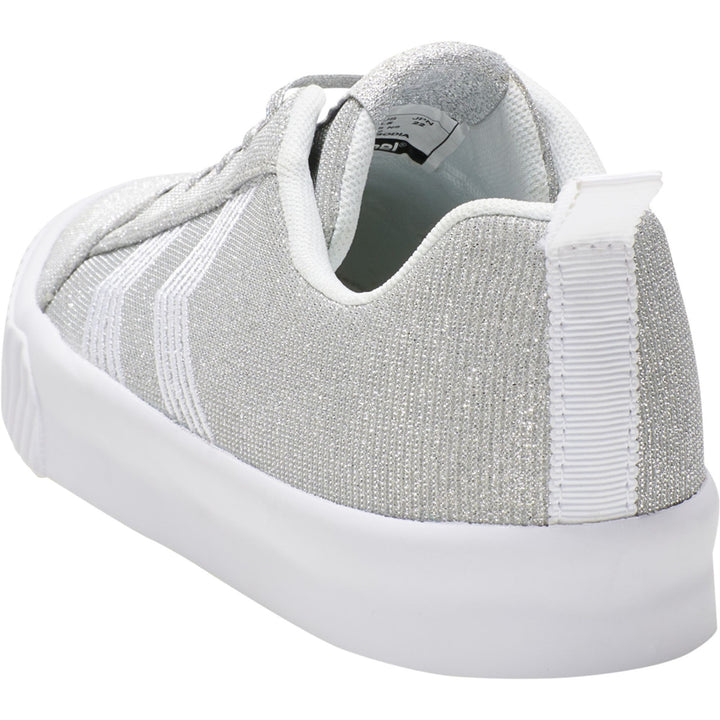 Hummel BASE COURT GLITTER JR  - silver