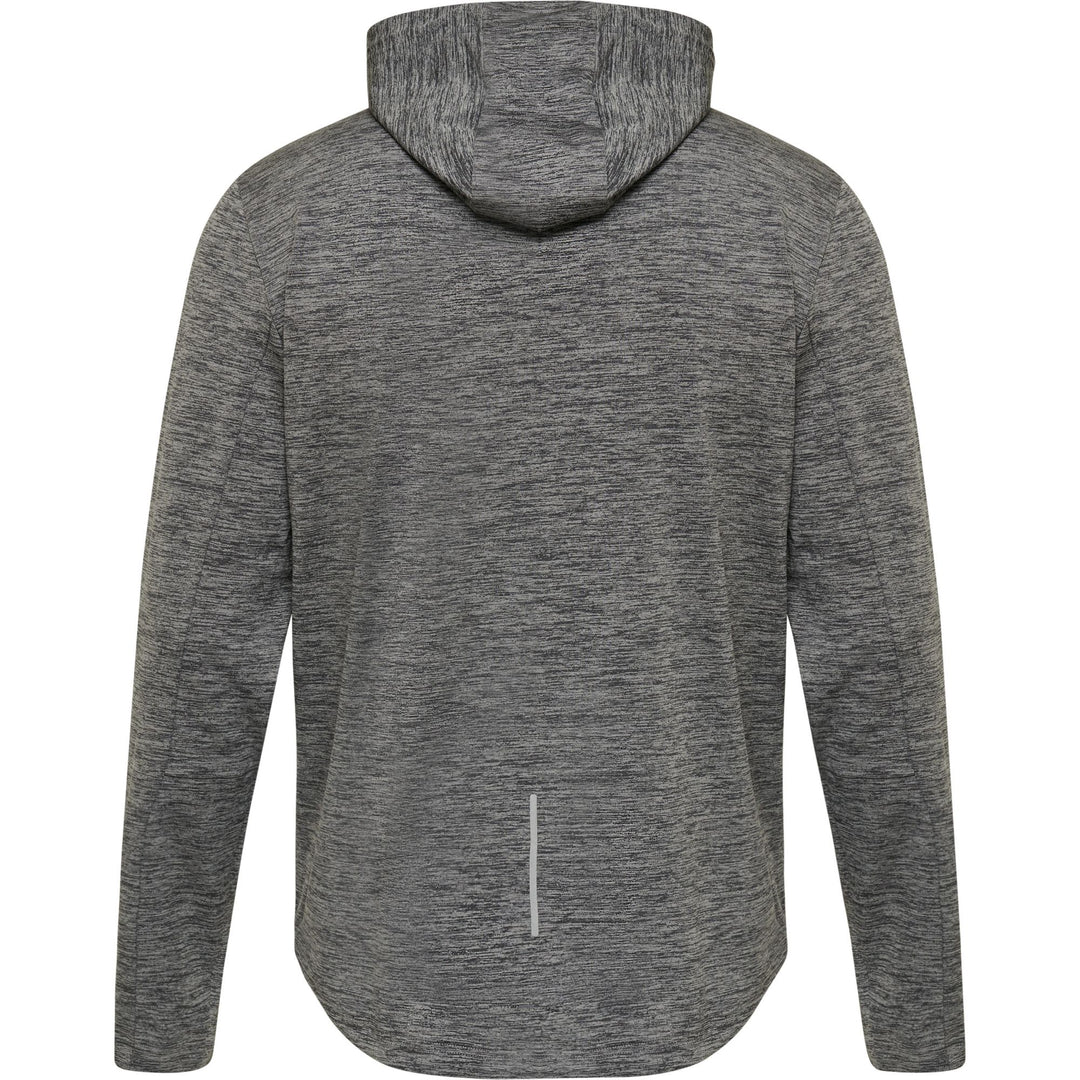 Hummel Hmlaston Zip Hoodie - dark grey melange