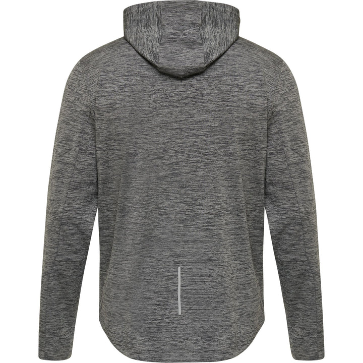 Hummel Hmlaston Zip Hoodie - dark grey melange