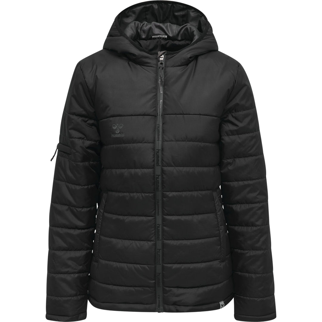 Hummel Hmlnorth Quilted Hood Jacket Woman - black/asphalt
