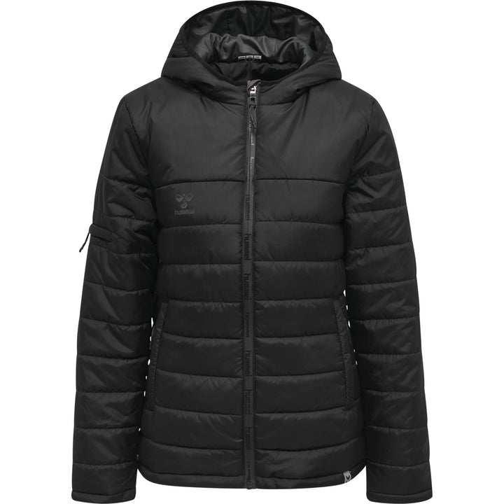 Hummel Hmlnorth Quilted Hood Jacket Woman - black/asphalt