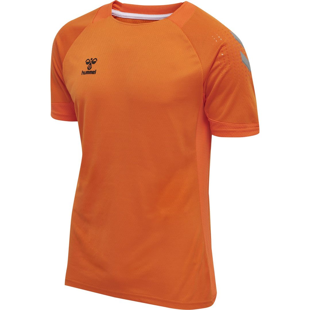 Hummel Hmllead S/S Poly Jersey - orange tiger