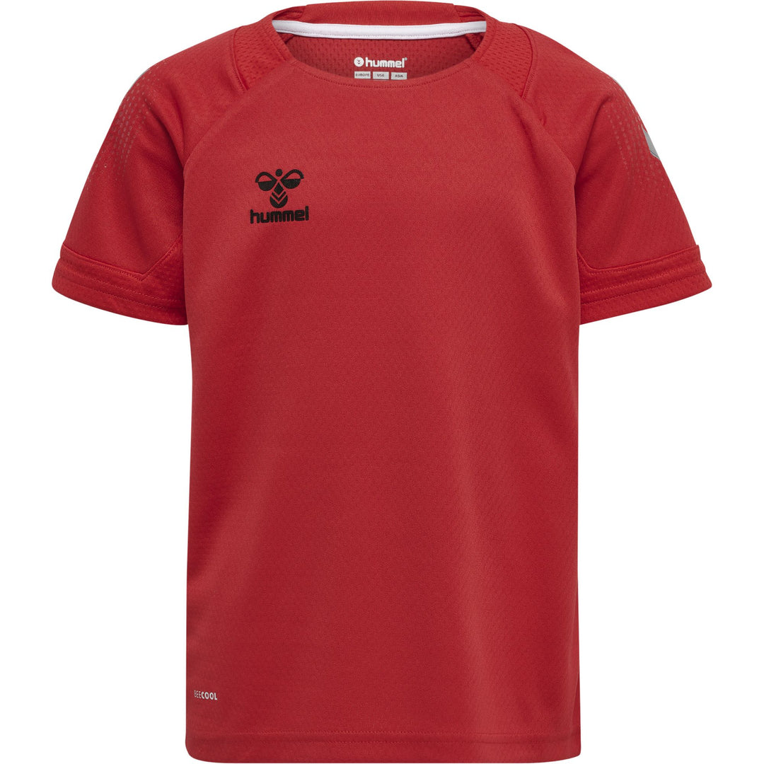 Hummel Hmllead S/S Poly Jersey Kids - true red