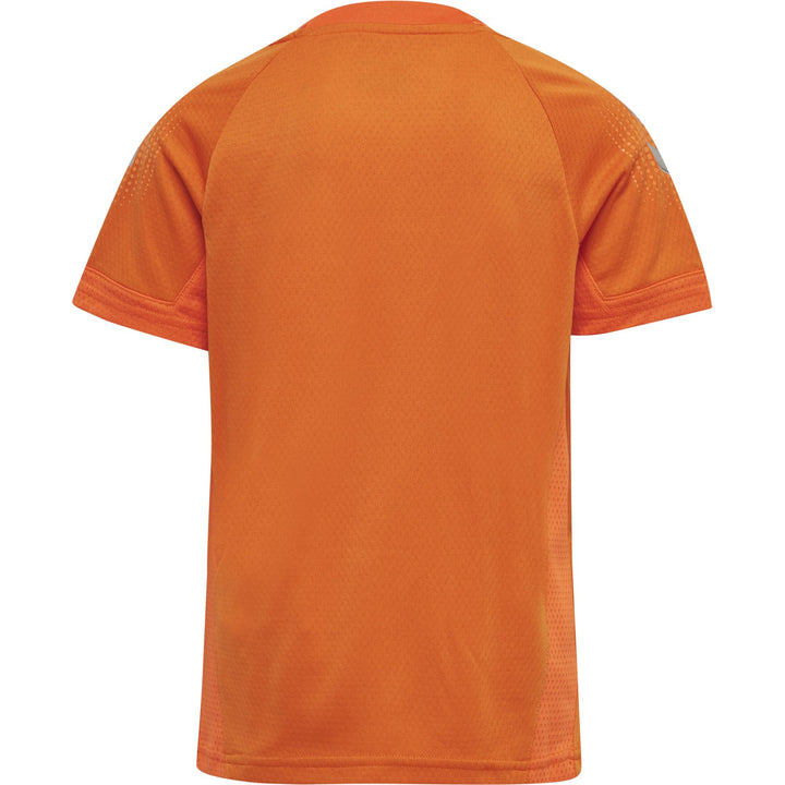 Hummel Hmllead S/S Poly Jersey Kids - orange tiger