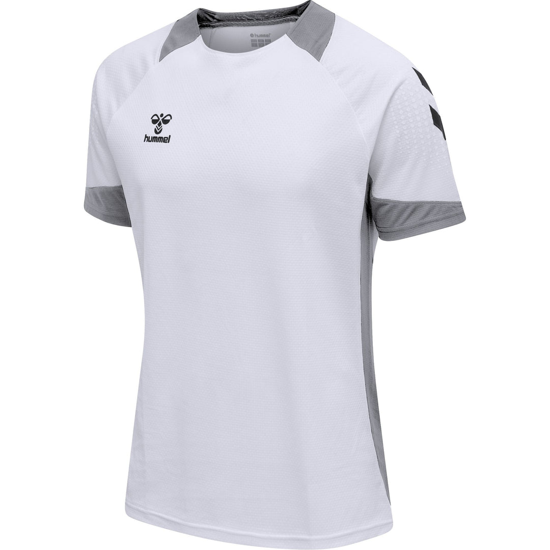 Hummel Hmllead S/S Poly Jersey Kids - white