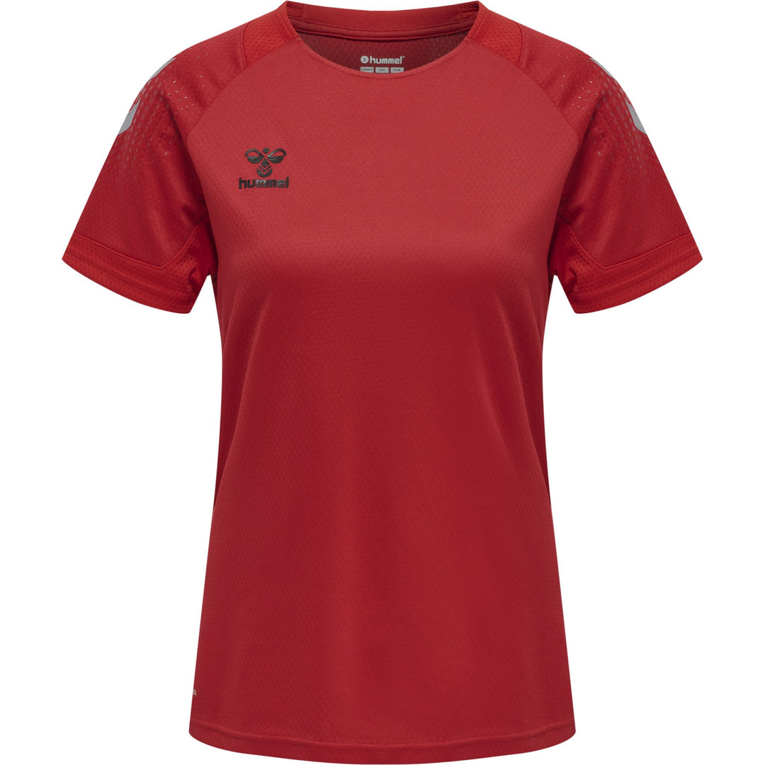 Hummel Hmllead S/S Poly Jersey Women - true red