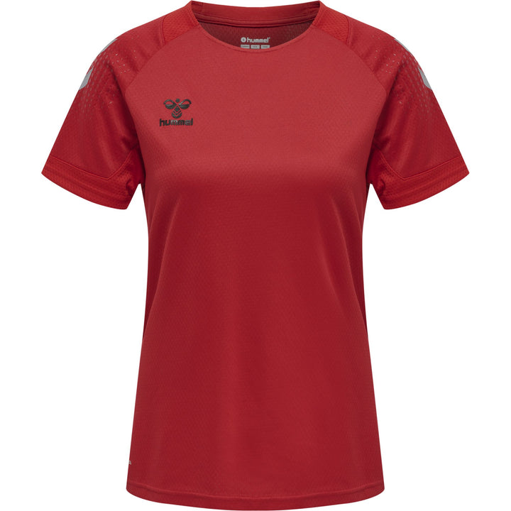 Hummel Hmllead S/S Poly Jersey Women - true red