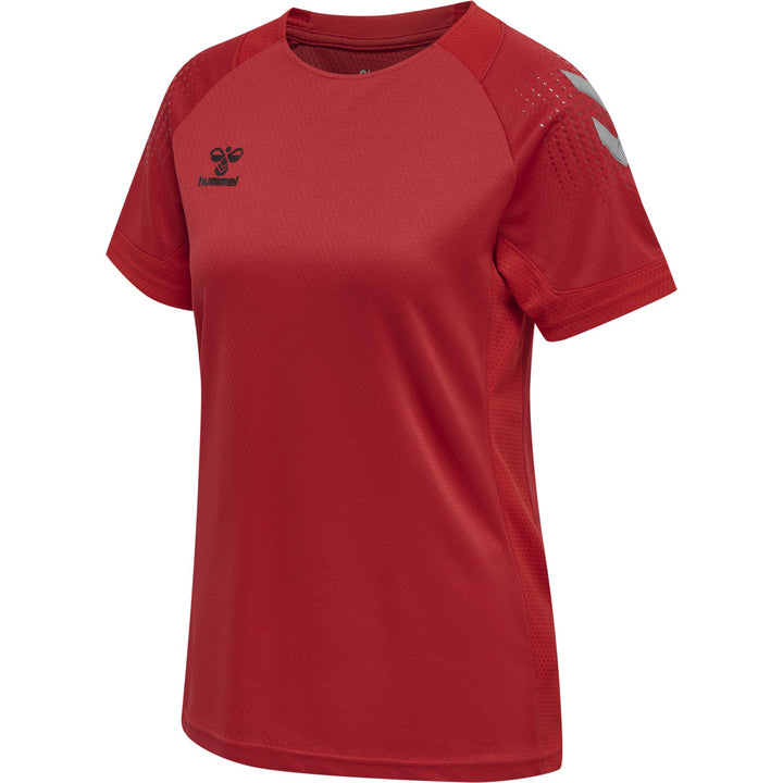 Hummel Hmllead S/S Poly Jersey Women - true red
