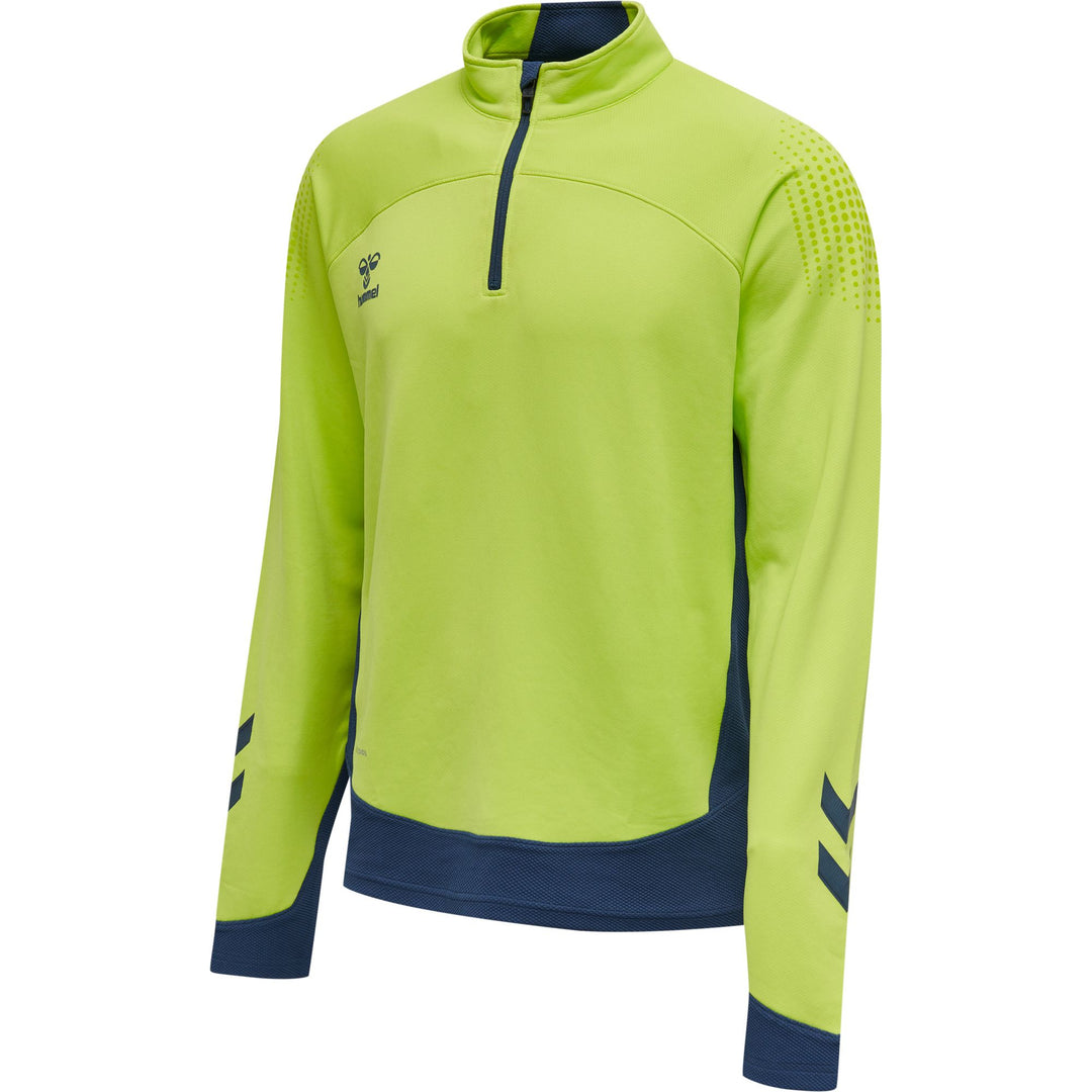 Hummel Hmllead Half Zip - lime punch