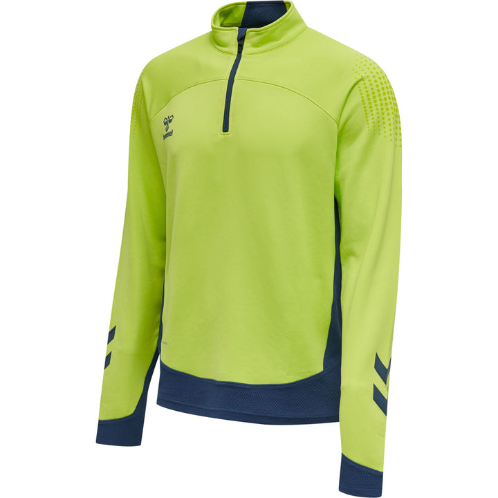 Hummel Hmllead Half Zip - lime punch