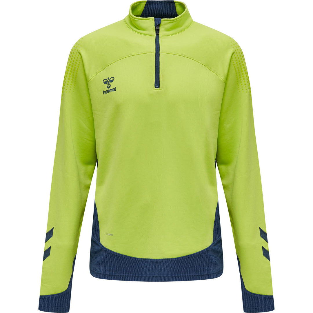 Hummel Hmllead Half Zip Kids - lime punch
