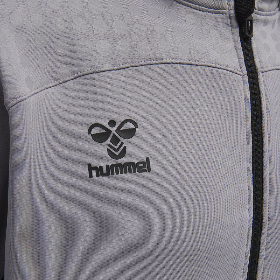 Hummel Hmllead Zip Poly Hoodie - grey melange