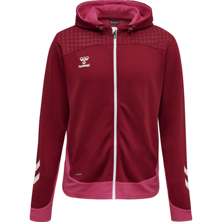 Hummel Hmllead Zip Poly Hoodie - biking red