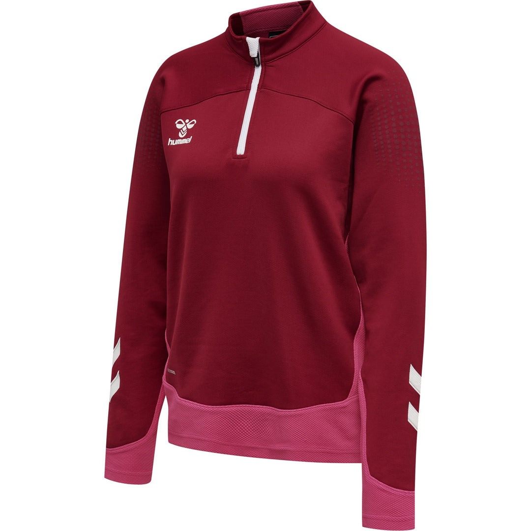 Hummel Hmllead Woman Half Zip - biking red