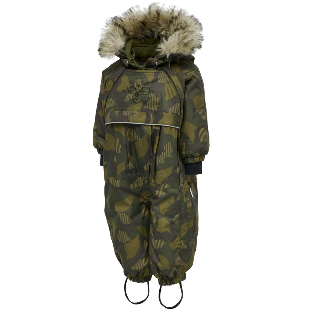 Hummel hmlMOON SNOWSUIT - OLIVE NIGHT/ ECRU OLIVE - 74 - olive night/ ecru olive