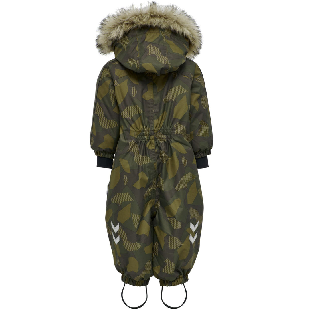 Hummel hmlMOON SNOWSUIT - OLIVE NIGHT/ ECRU OLIVE - 74 - olive night/ ecru olive