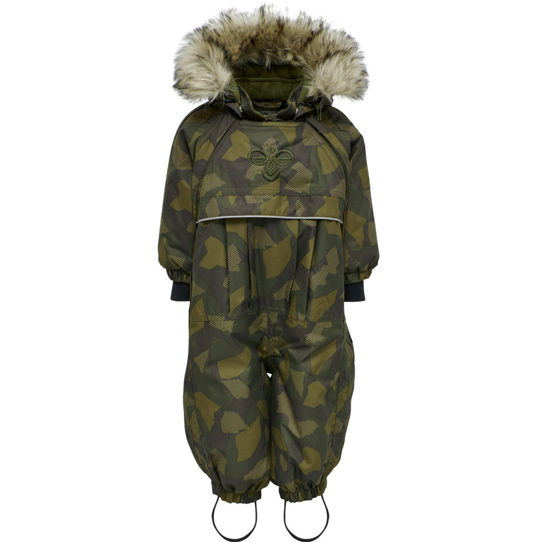 Hummel hmlMOON SNOWSUIT - OLIVE NIGHT/ ECRU OLIVE - 74 - olive night/ ecru olive