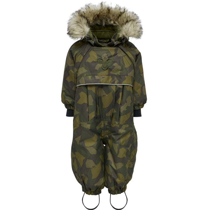 Hummel hmlMOON SNOWSUIT - OLIVE NIGHT/ ECRU OLIVE - 74 - olive night/ ecru olive