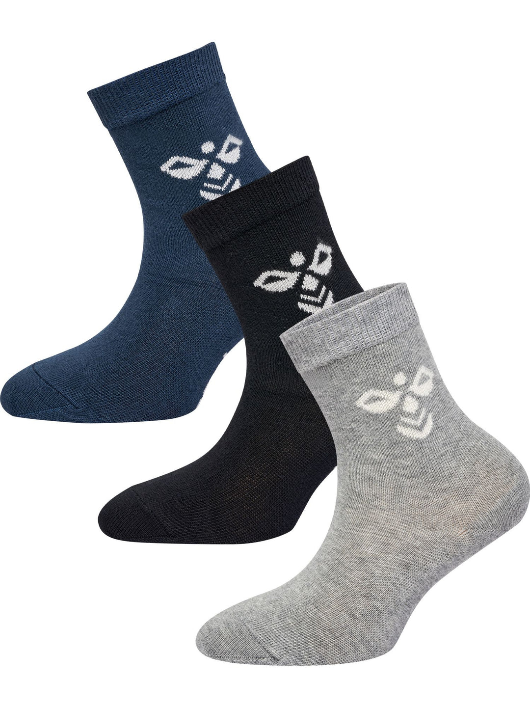 Hummel Sutton 3-Pack Sock - black/grey melange/blue nights
