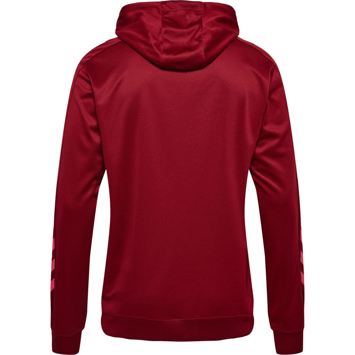 Hummel Hmlpromo Poly Hoodie - biking red/raspberry sorbet