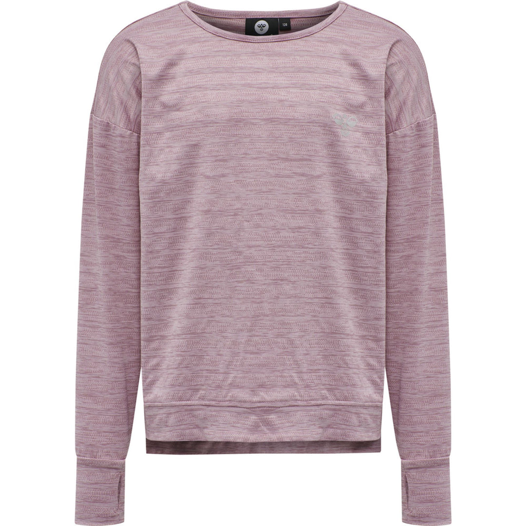 Hummel hmlLYNETTE T-SHIRT L/S - HEATHER ROSE - 140 - heather rose