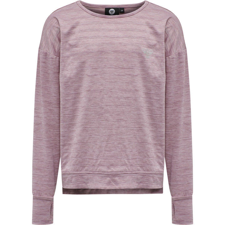 Hummel hmlLYNETTE T-SHIRT L/S - HEATHER ROSE - 140 - heather rose