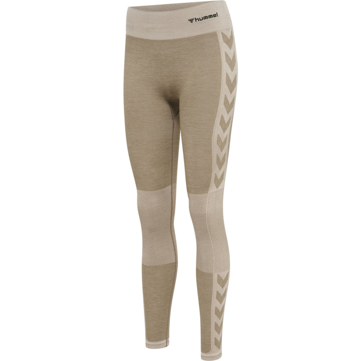 Hummel Hmlclea Seamless Mid Waist Tights - chateau gray/driftwood melange