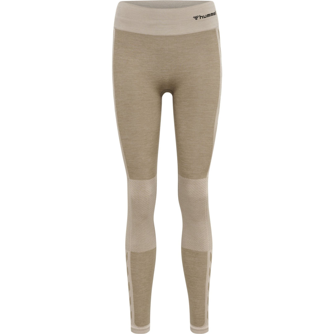 Hummel Hmlclea Seamless Mid Waist Tights - chateau gray/driftwood melange