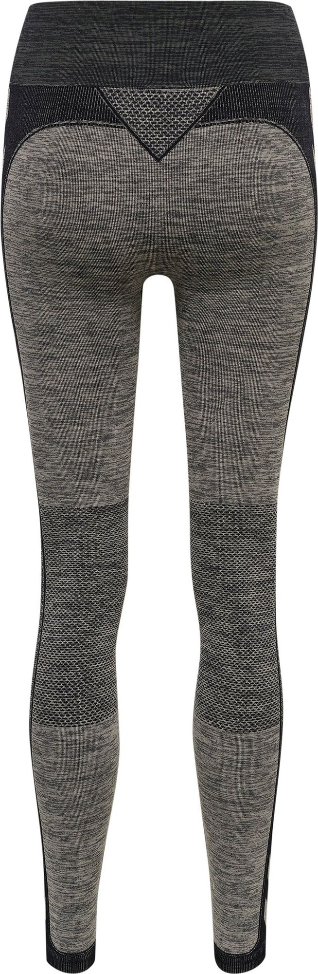 Hummel Hmlclea Seamless Mid Waist Tights - chateau gray/black melange
