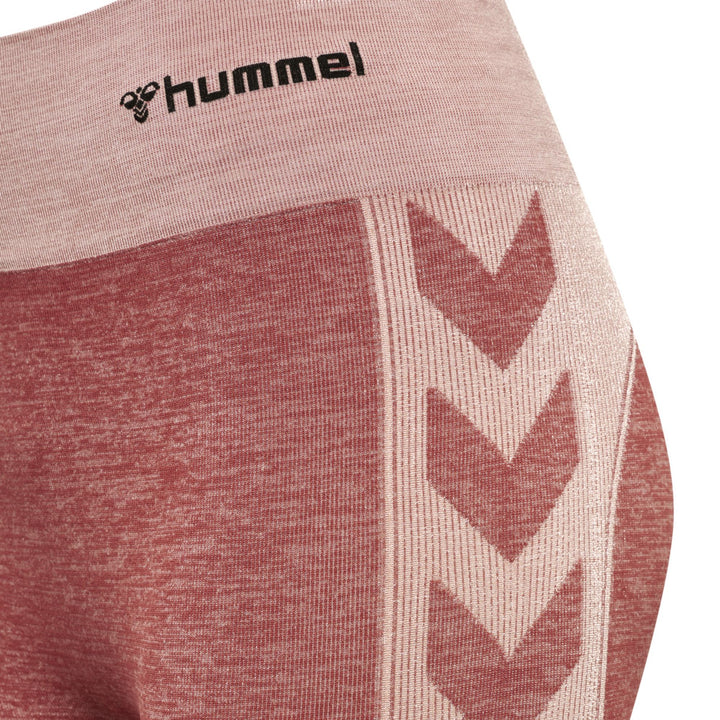 Hummel Hmlclea Seamless Mid Waist Tights - withered rose/rose tan melange