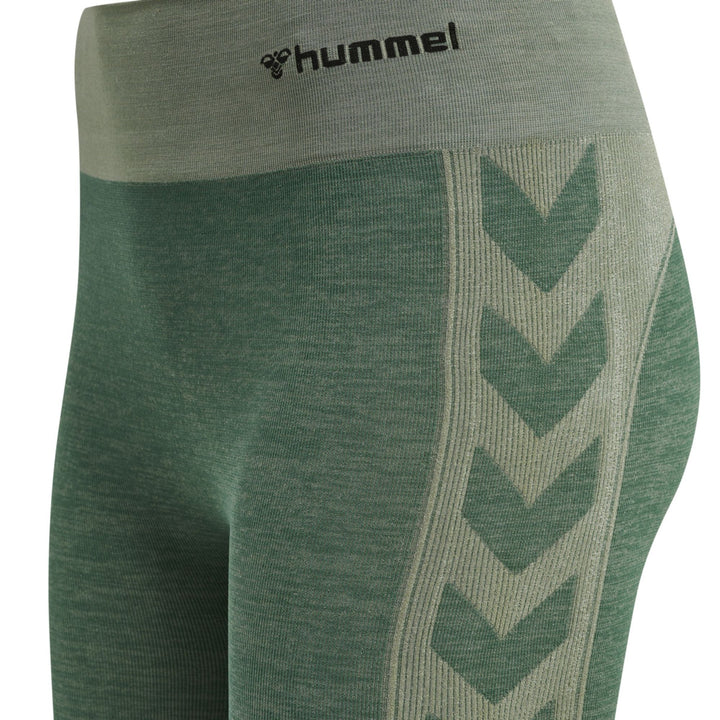 Hummel Hmlclea Seamless Mid Waist Tights - laurel wreath/lily pad melange