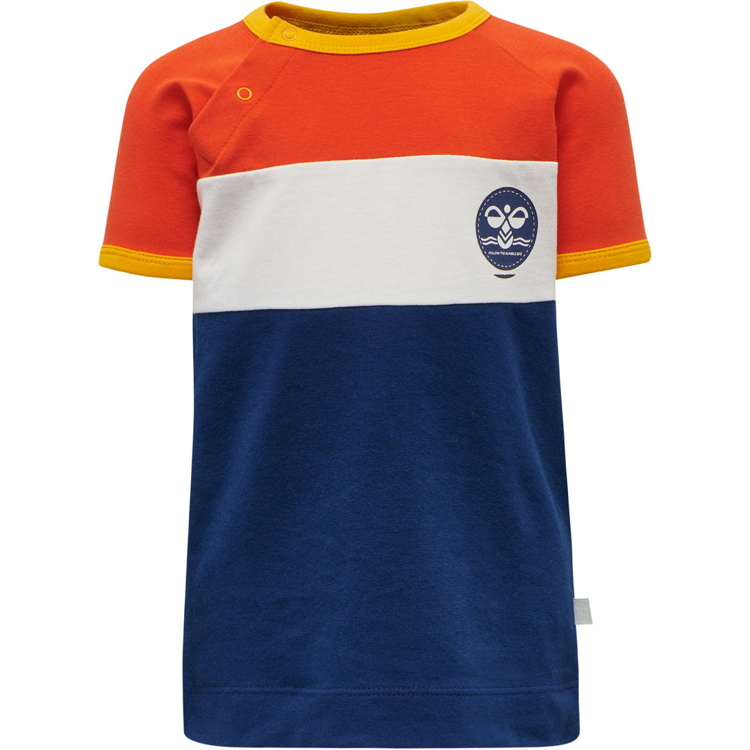 Hummel hmlANTON T-SHIRT S/S - ESTATE BLUE - 56 - estate blue