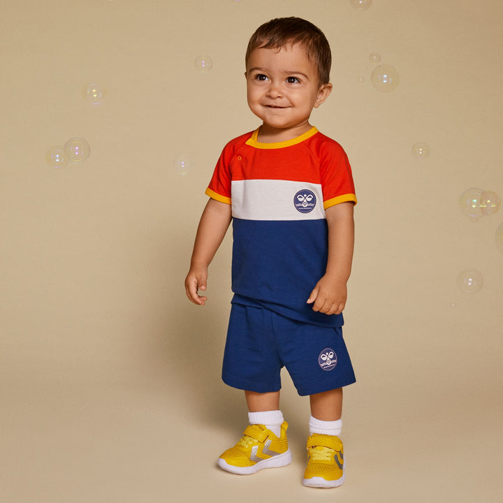 Hummel hmlANTON T-SHIRT S/S - ESTATE BLUE - 56 - estate blue