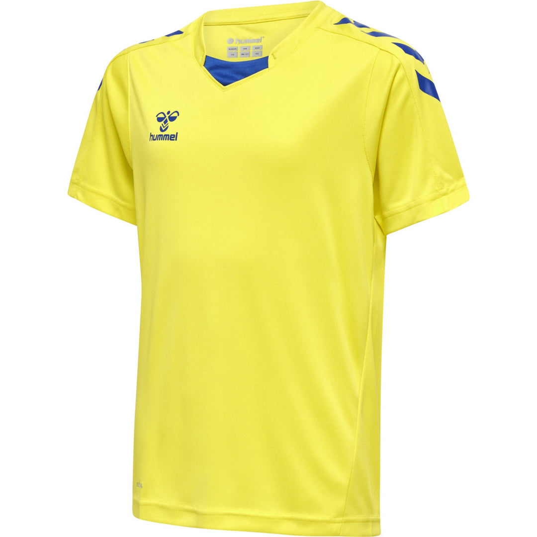 Hummel Hmlcore Xk Poly Jersey S/S Kids - blazing yellow/true blue