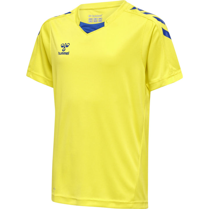 Hummel Hmlcore Xk Poly Jersey S/S Kids - blazing yellow/true blue