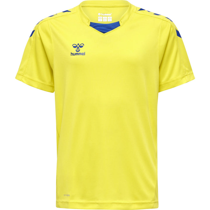 Hummel Hmlcore Xk Poly Jersey S/S Kids - blazing yellow/true blue