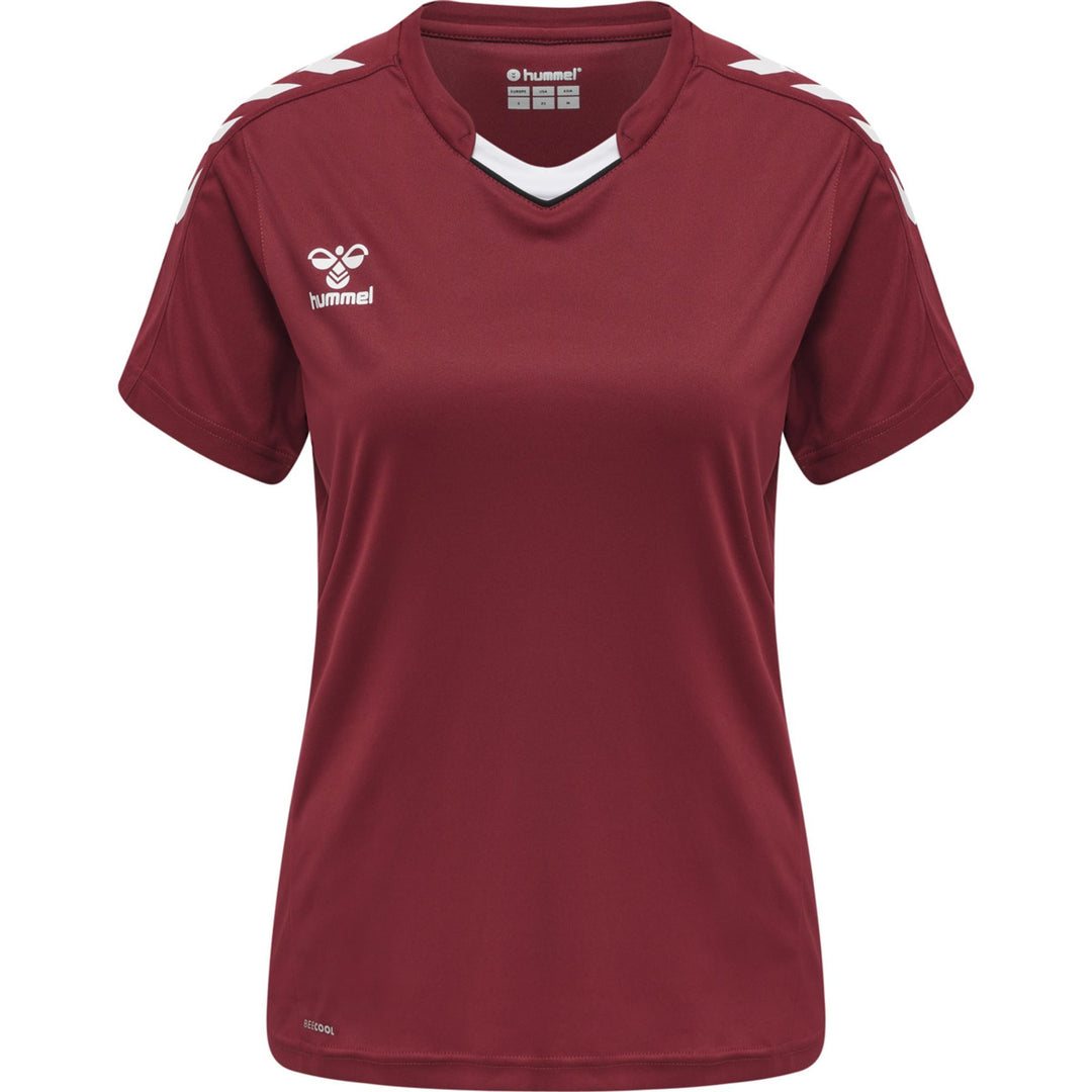 Hummel Hmlcore Xk Poly Jersey S/S Woman - maroon