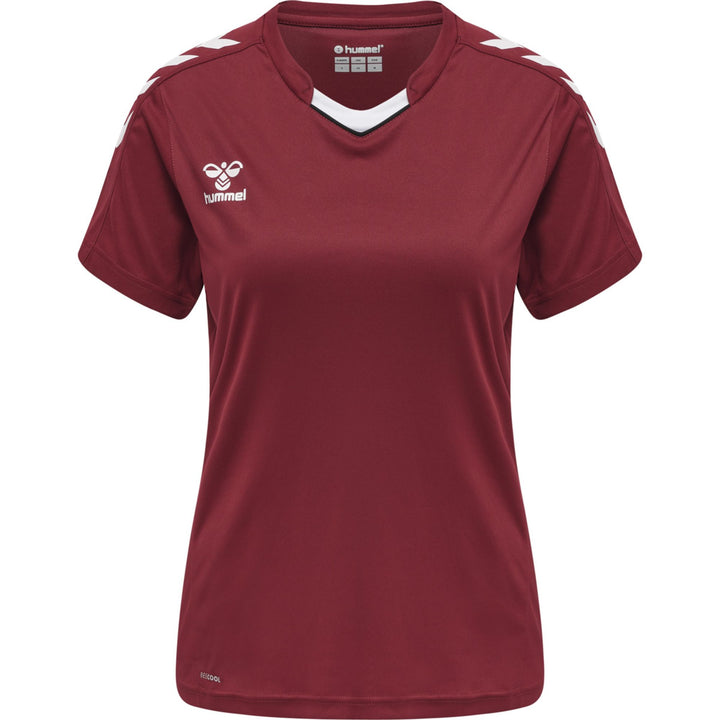 Hummel Hmlcore Xk Poly Jersey S/S Woman - maroon