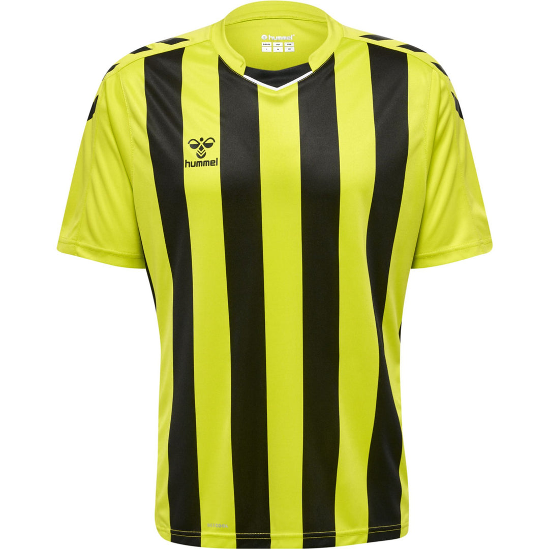 Hummel Hmlcore Xk Striped Jersey S/S - lime popsicle/black