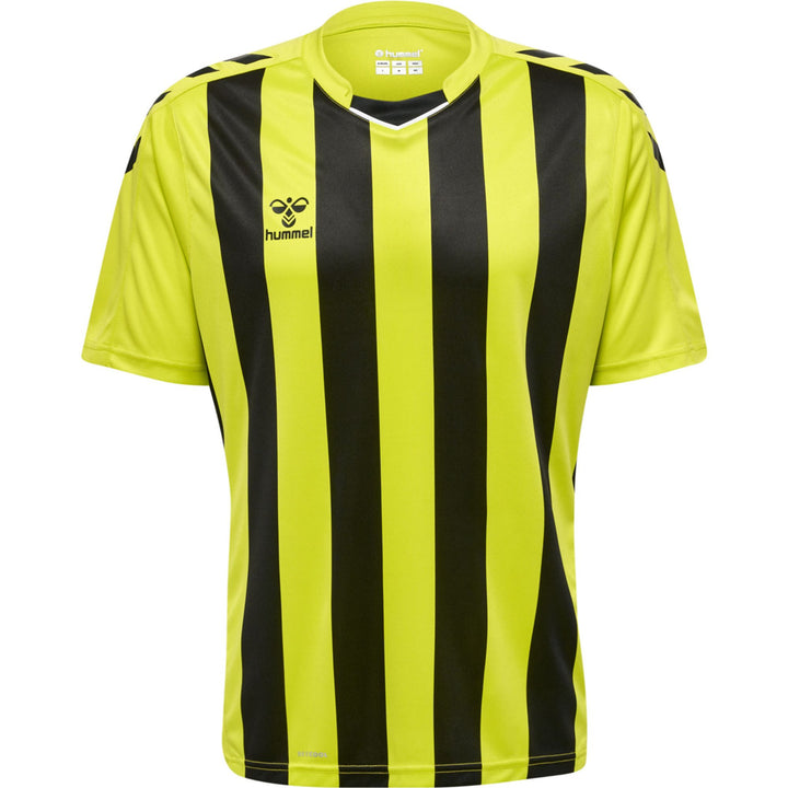 Hummel Hmlcore Xk Striped Jersey S/S - lime popsicle/black
