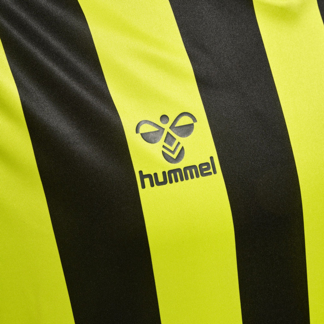Hummel Hmlcore Xk Striped Jersey S/S - lime popsicle/black