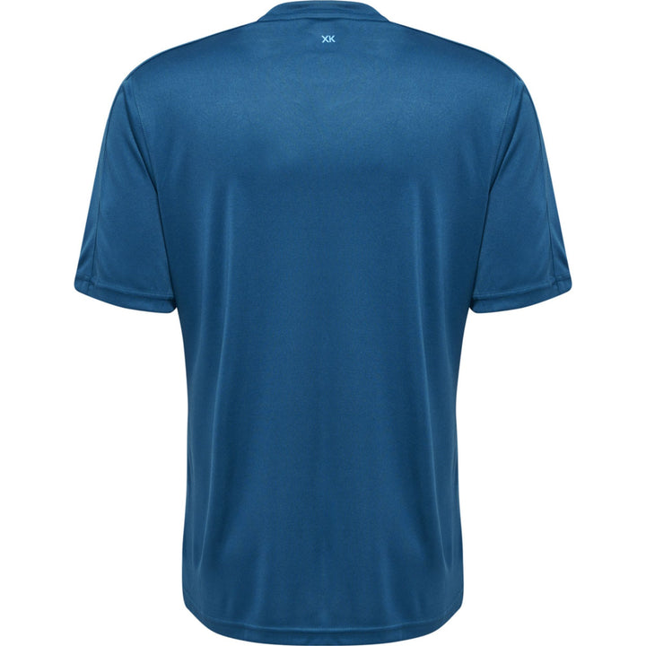 Hummel Hmlcore Xk Striped Jersey S/S - blue coral/blue danube