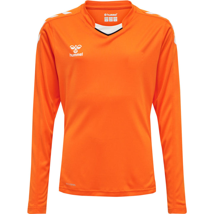 Hummel Hmlcore Xk Poly Jersey L/S Kids - orange tiger