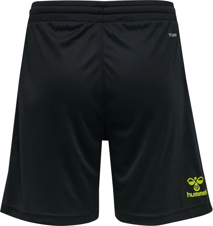 Hummel Hmlcore Xk Poly Shorts Kids - black/lime popsicle