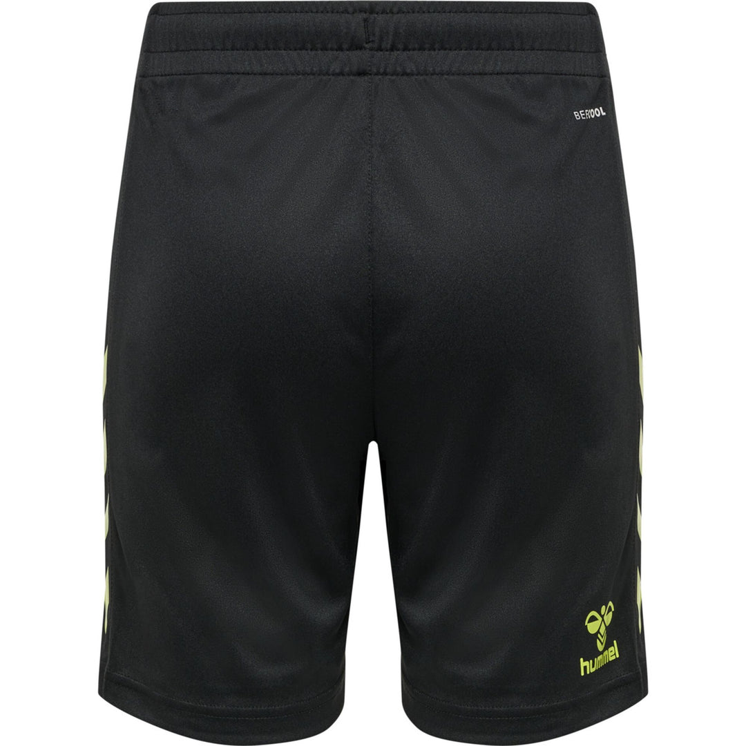 Hummel Hmlcore Xk Poly Shorts Kids - black/lime popsicle