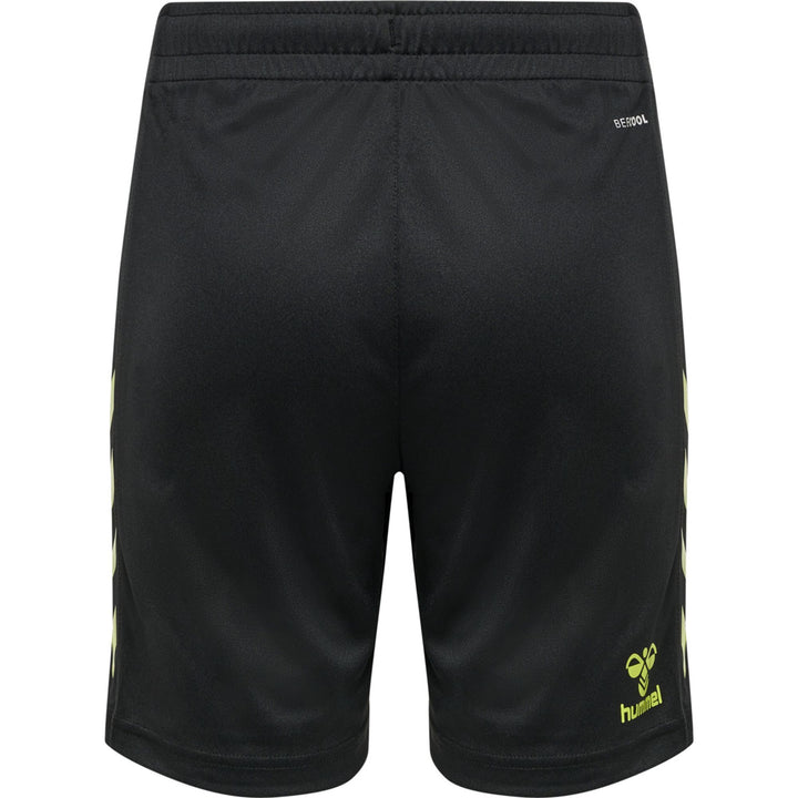 Hummel Hmlcore Xk Poly Shorts Kids - black/lime popsicle