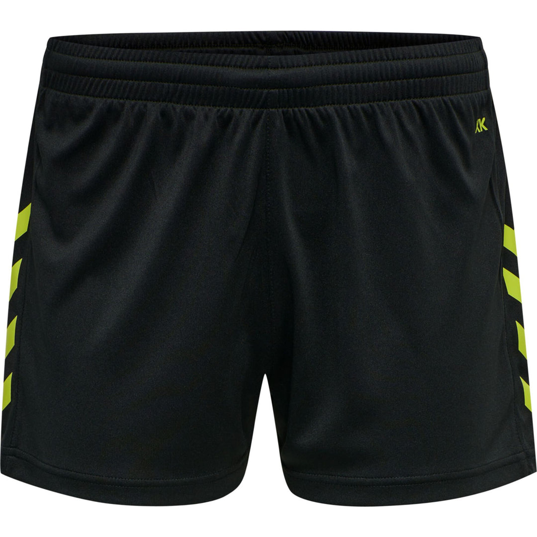 Hummel Hmlcore Xk Poly Shorts Woman - black/lime popsicle