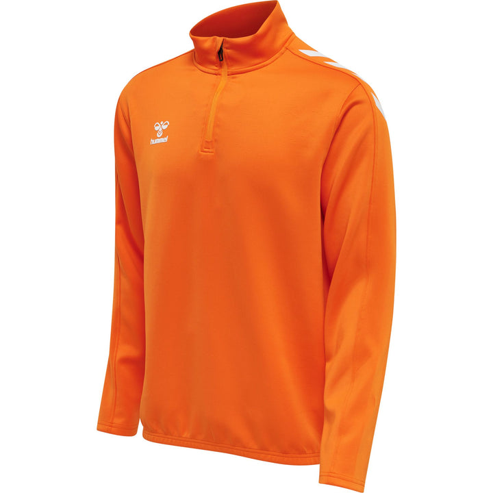 Hummel Hmlcore Xk Half Zip Poly Sweat - orange tiger